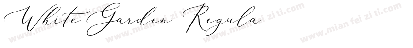 White Garden Regula字体转换